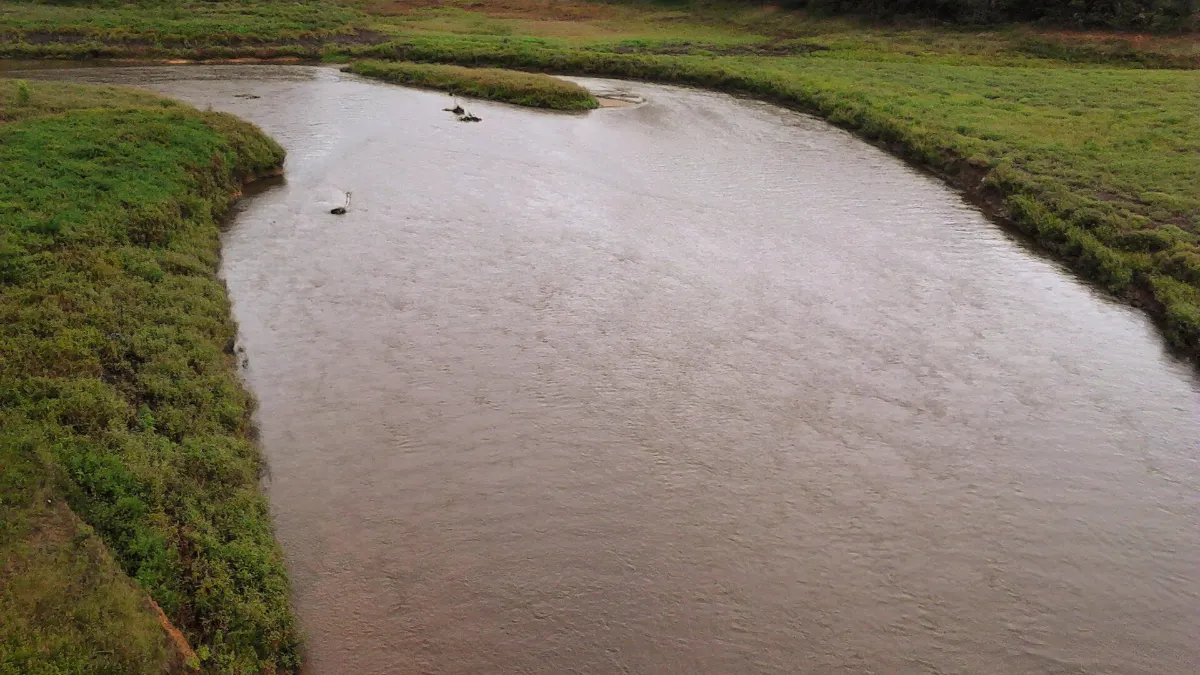 El Río Grande entre potreros, entre Santa Rosa de Osos y Entrerríos