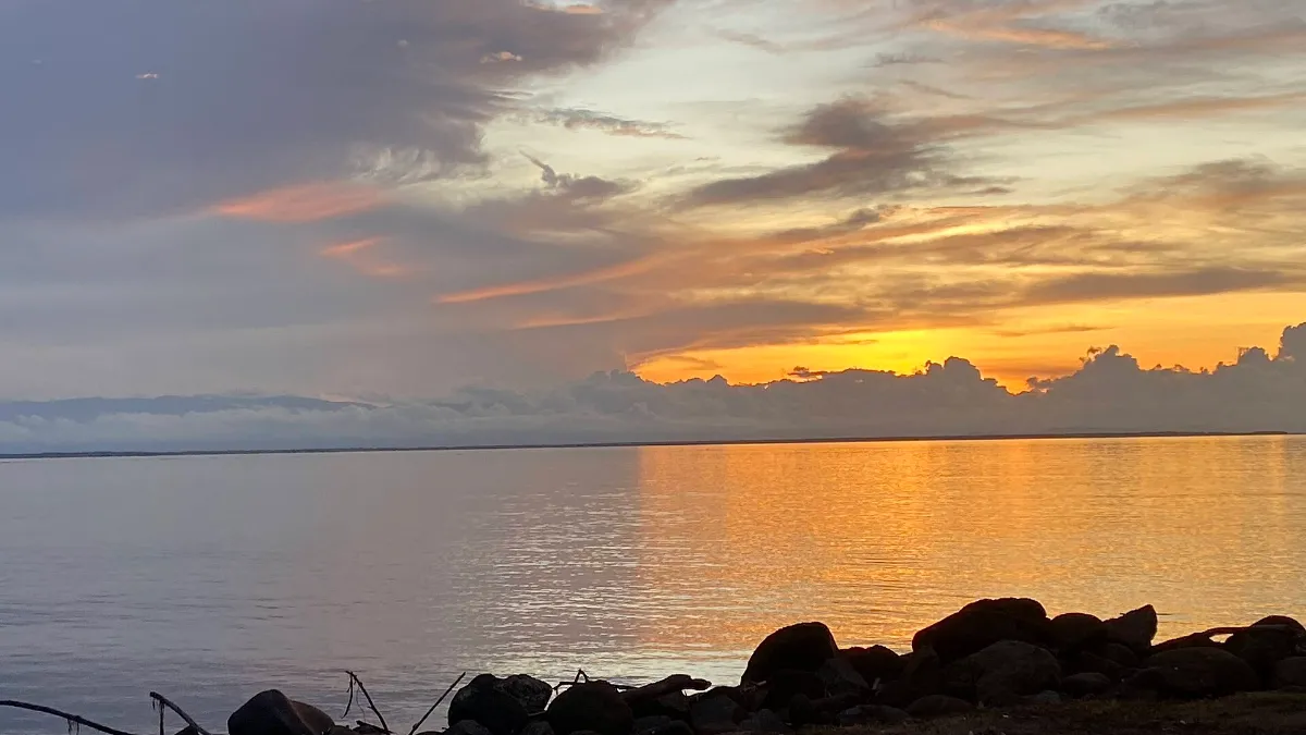 Atardecer sobre el golfo de Urabá